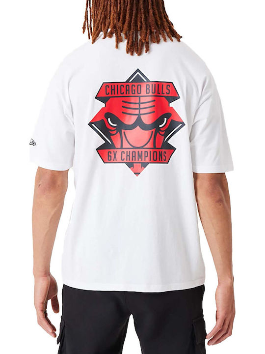 New Era Chicago Bulls Nba Championship T-shirt White