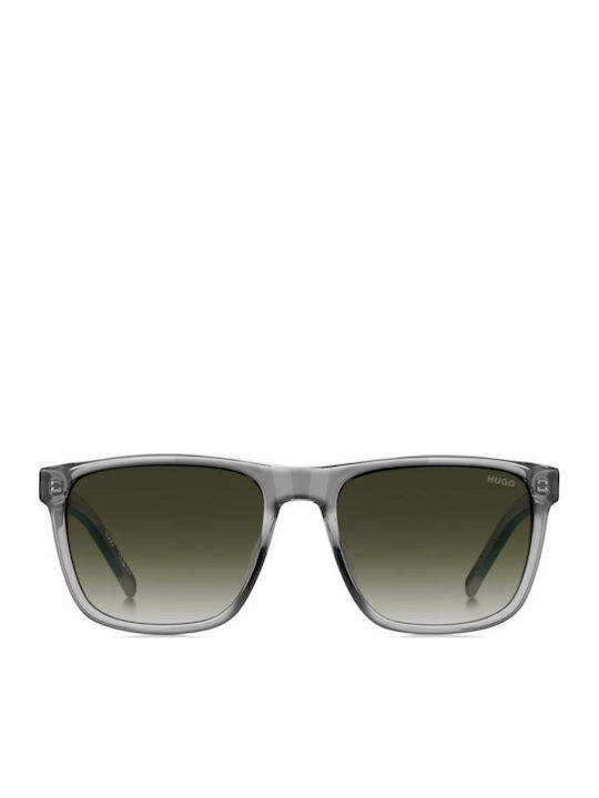 Boss Unisex Sunglasses with Grey Horn-Rimmed Frame and Grey Lenses HG 1391 G S KB7 9K