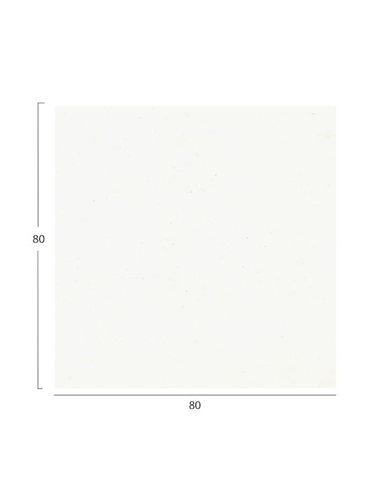 HomeMarkt Квадратна Повърхност На Масата HPL Бяла 80x80см HM5839.23