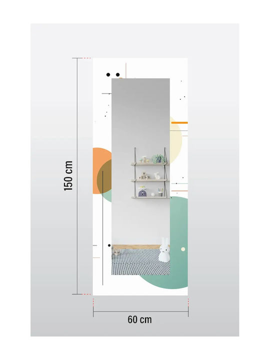 SteweHome Floor Mirror With Wooden Frame 150x60cm
