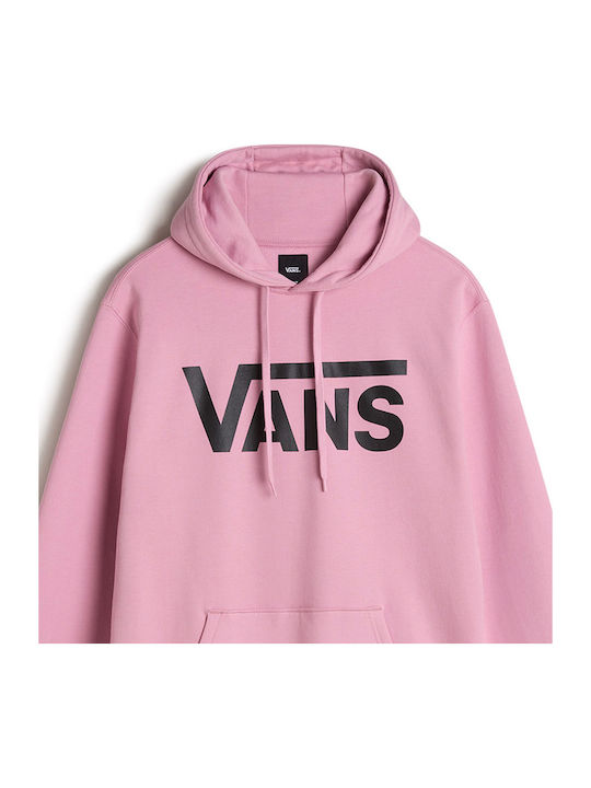 Classic Pullover Φούτερ με Κουκούλα Ροζ