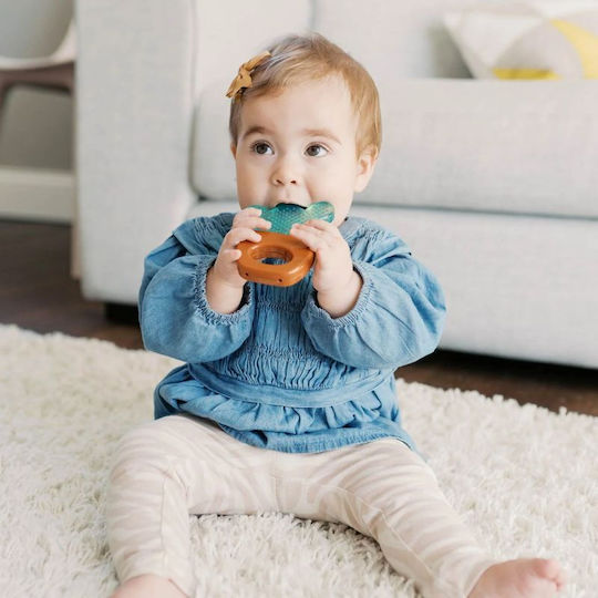 Teething Ring with Water BPA Free Silicone for 3 m+ 2 Pieces