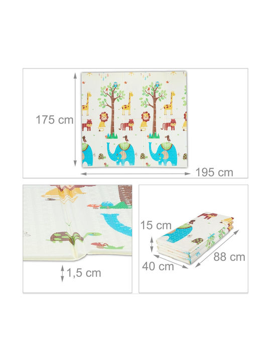 Relaxdays Kids Synthetic Rug 195x175cm 15mm