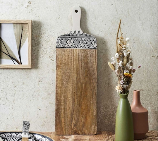 The Home Deco Factory Плот за рязане Дърво Черен 58x19см 1бр