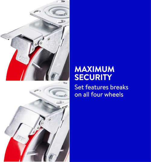 Gbl Polyurethane Wheels 4 Pieces