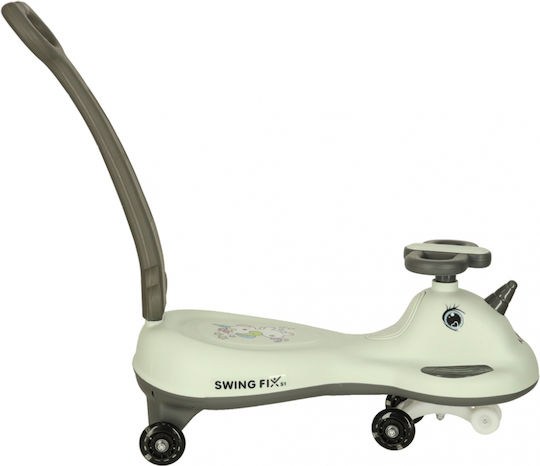 ikonka Baby Lauflernhilfe mit Elterngriff für 36+ Monate Weiß
