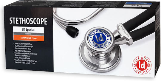 Little Doctor Stetoscop cu două capete Negru