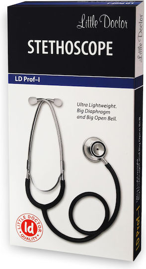 Little Doctor Ld Prof Stetoscop cu două capete Negru