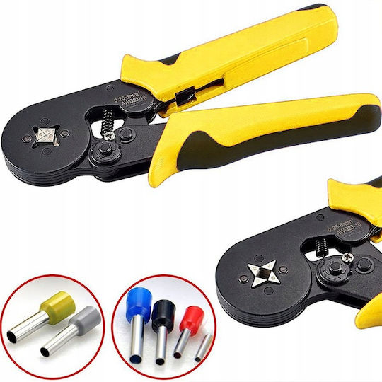 Crimpzange Für Kabeldurchmesser 0.25 - 10mm² Länge 70mm NE-CT-X4-Gelb