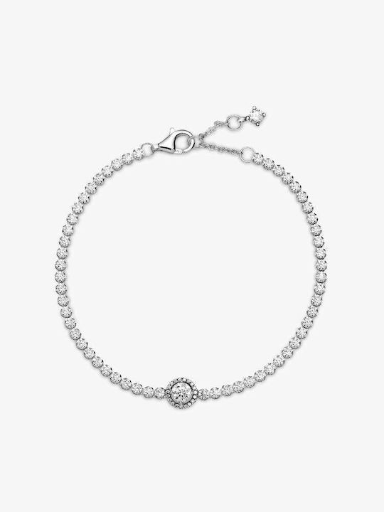 Pandora Women's Bracelet made of Silver with Zircon