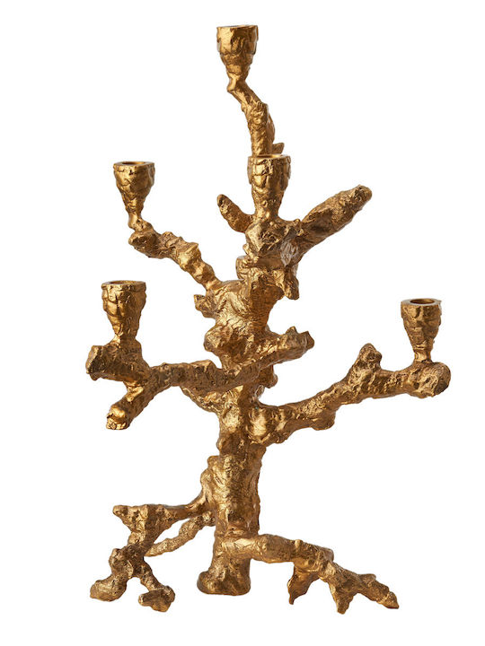 Κηροπήγιο Apple Tree 390-225-129 Gold Pols Potten Μέταλλο