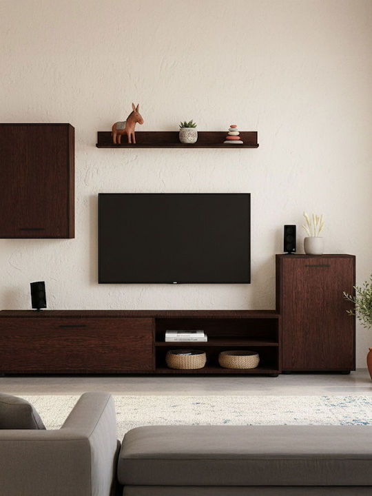 Living Room TV Unit Wenge L180xW33xH170cm