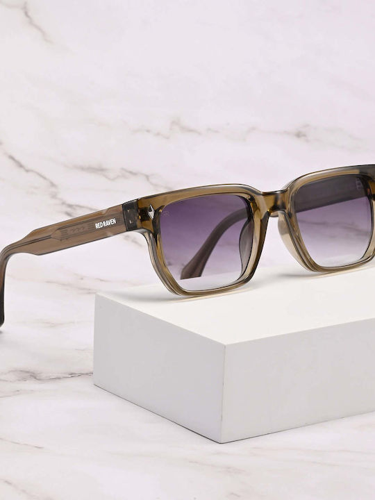 Red Raven Dante Unisex Ochelari De Soare Cu Ramă Din Plastic / Acetat Dark Champagne