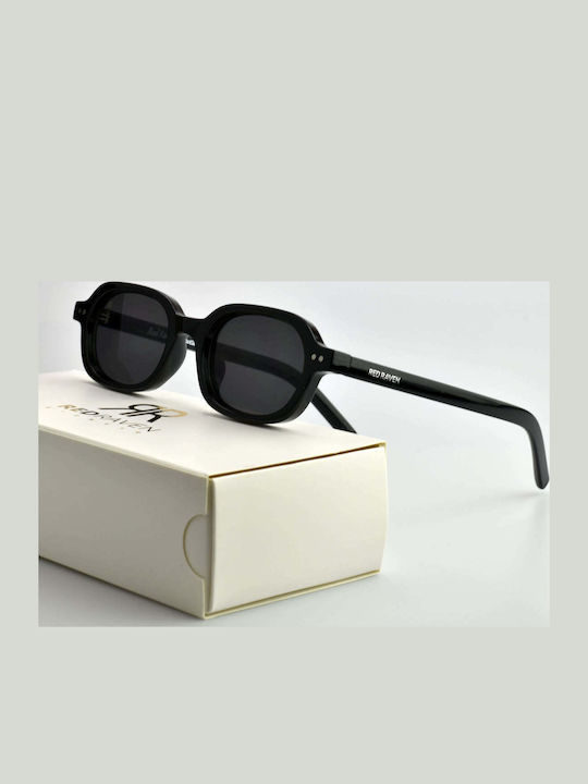 Red Raven Connor Unisex Sunglasses with Black Frame and Black Lens rd-000018-BLACK-52658634162510