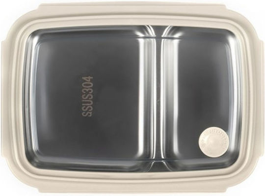 Livoo Inox Lunch Box Beige 1000ml