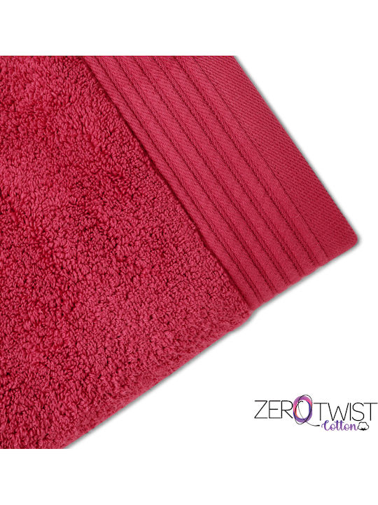 Cosy All Seasons Bath Towel Zero Twist 70x130cm Bordeaux Weight 650gr/m²