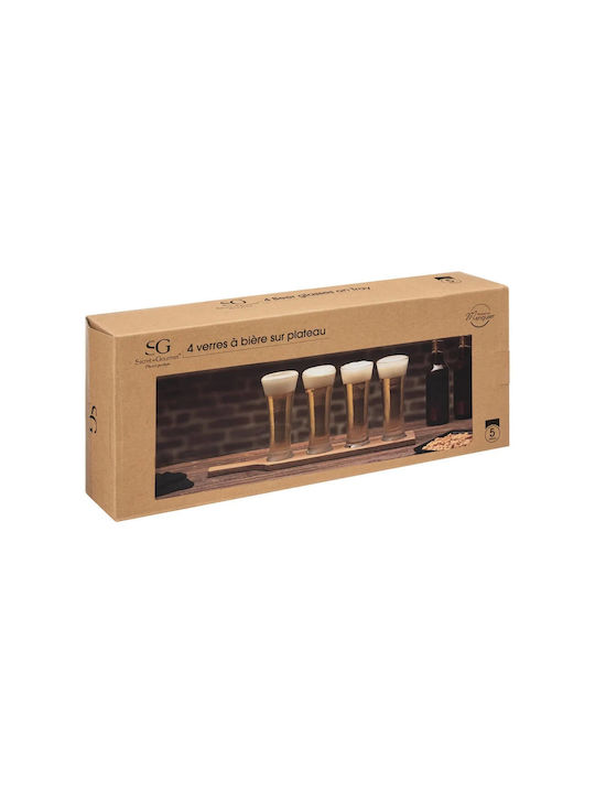 Secret de Gourmet Set of Glasses Beer, μπίρας / Cocktail/Drinking made of Glass 270ml 5pcs