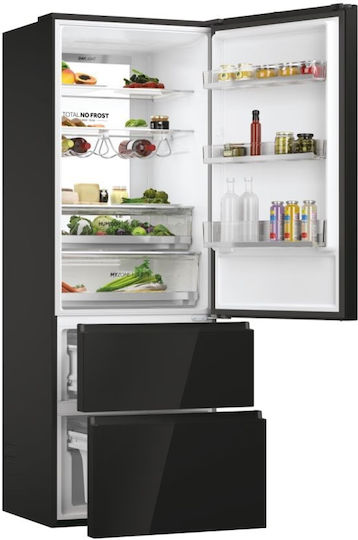 Haier Ψυγειοκαταψύκτης 483lt Total NoFrost Υ200.6xΠ70xΒ67.5εκ. Μαύρος HTW7720DNGB