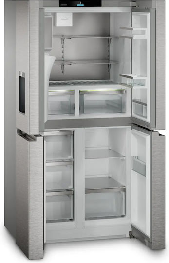 Liebherr Ψυγείο Ντουλάπα 546lt NoFrost Υ180.5xΠ90.6xΒ74.5εκ. Ασημί Plus