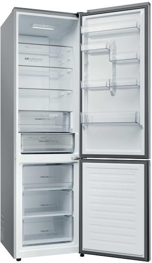 Haier Combină frigorifică 409lt Total NoFrost Î205xL59.5xA66.7cm. Inox HDPR1620ANPK