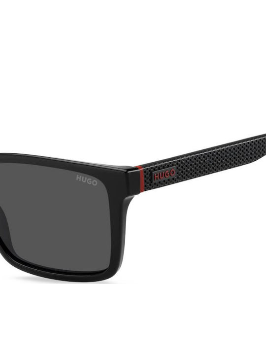 Boss Unisex Sunglasses with Black Horn-Rimmed Frame HG 1392/S 807/IR