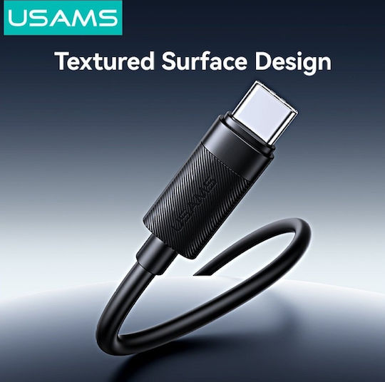 Usams USB 2.0 Kabel USB-C männlich - USB-A 18W Schwarz 1m (SJ777USB01)