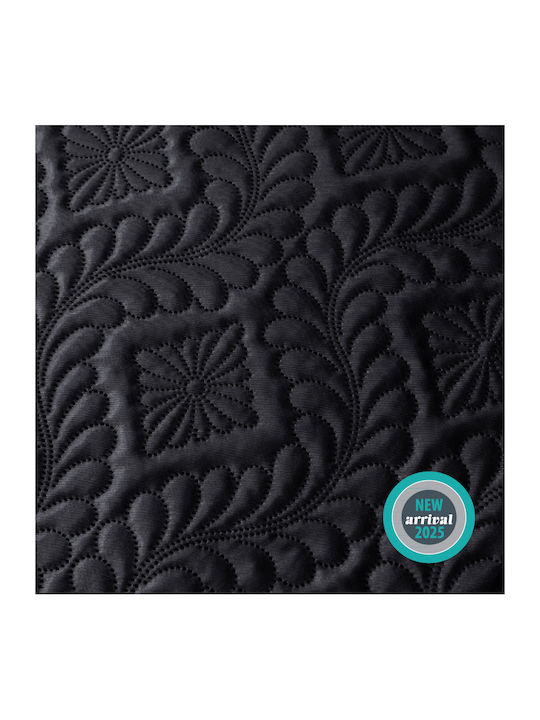 Go Smart Home Sesselüberwurf Jacquard 200x220cm Schwarz-Grau