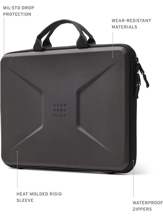 Θήκη Uag Civilian Water-repellent Medium Τσάντα Μεταφοράς Χειρολαβή Universal Apple Macbook 14/notebooks 14/tablets 14" Μαυρο 984178114040