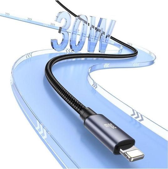 Usams USB-C zu Lightning Kabel 30W Schwarz 1m (SJ770USB01)