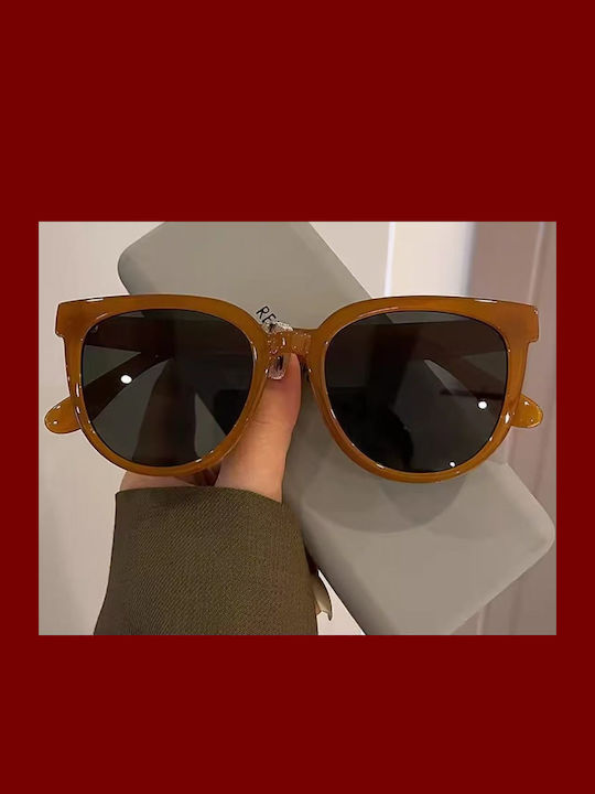 King Unisex Γυαλιά Ηλίου με Καφέ Σκελετό και Μπλε Polarized Φακό SUNKI345-SN015