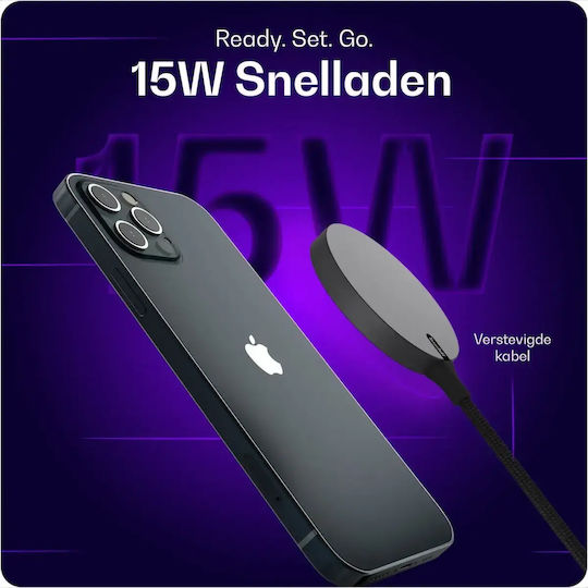 Buddi Φορτιστής Magsafe 15W Γκρι