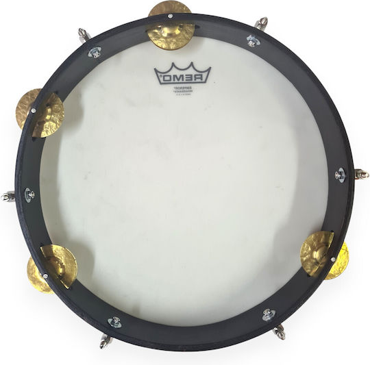 Remo Black Plastic Hand Tambourine