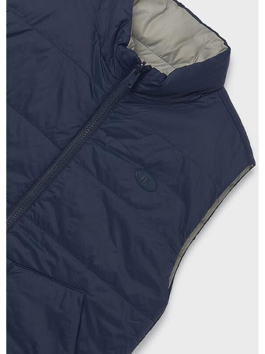 Kids' Casual Jacket Sleeveless Dark Blue