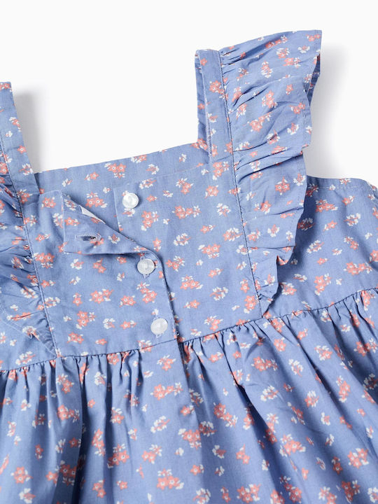 Children's Dress Floral Blue