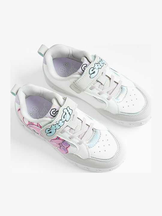Παιδικά Sneakers με Σκρατς Λευκά