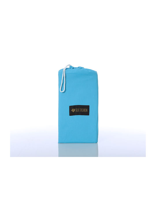 Silk Fashion Чаршаф Единично 165x267см. River Blue
