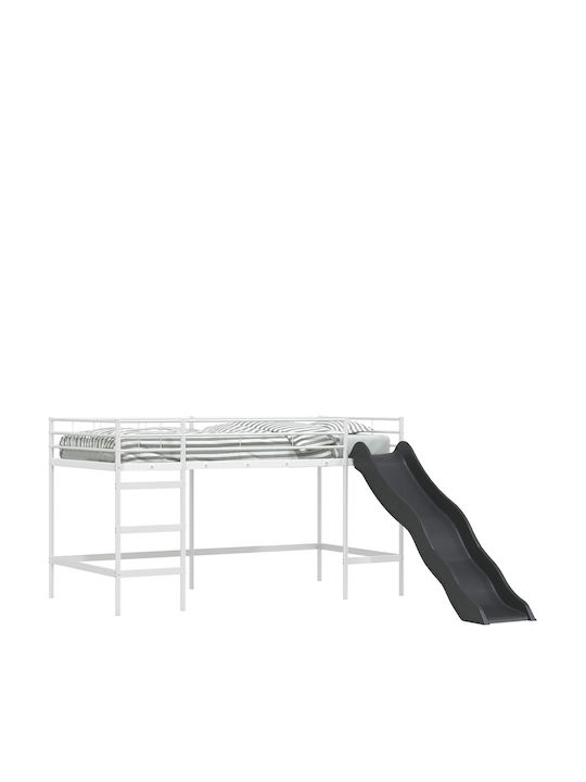 Kinderbett Koje Einzeln Weiß für Matratze 85x205cm
