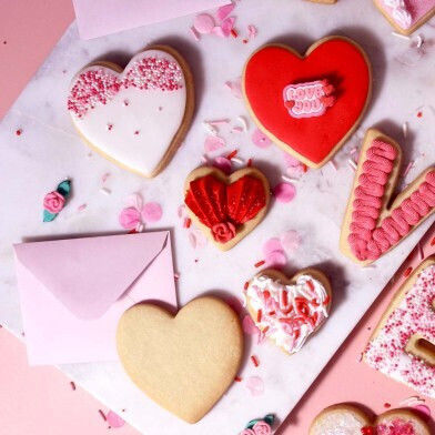 Set 3 Keksausstecher Herzformen Valentinstag PME