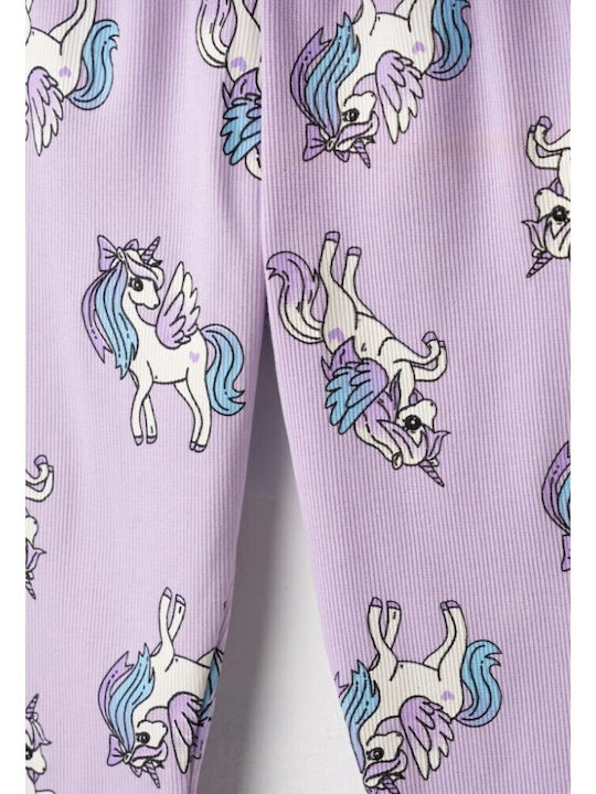 Kinder-Set mit Leggings Sommer 2Stück Lilac