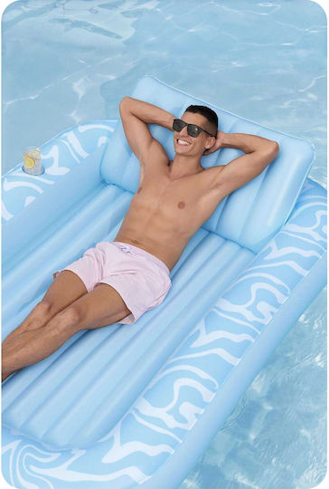 Bestway Saltea Gonflabilă Pentru Plajă Albastru Deschis 214x155cm
