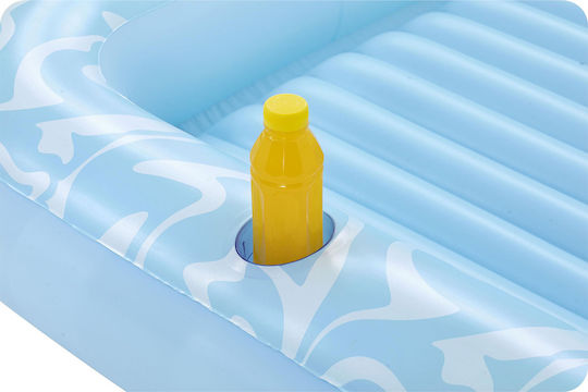 Bestway Saltea Gonflabilă Pentru Plajă Albastru Deschis 214x155cm