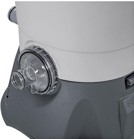 Bestway Poolwasserpumpe Filter Einphasig mit Maximale Versorgung 3596 lt/h + 25kg Sand
