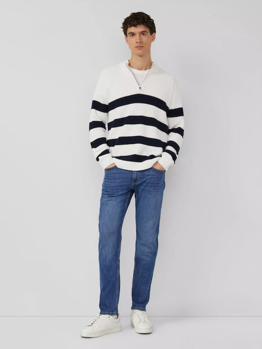 Nelio Pantaloni Jeans pentru Bărbați cu Croială Slim Blue