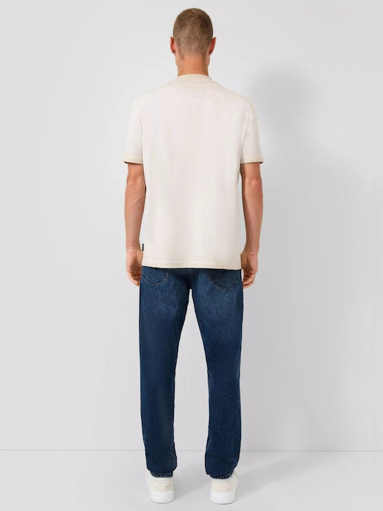 Ανδρικό Παντελόνι Τζιν με Regular Straight Εφαρμογή Dark Navy