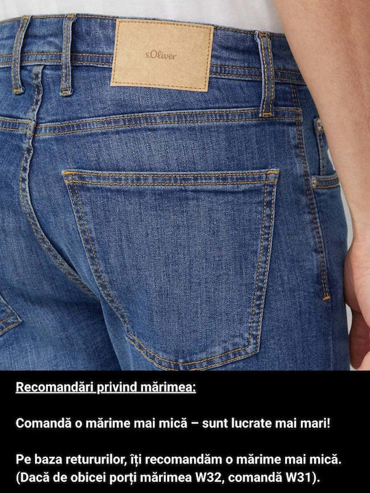 Nelio Pantaloni Jeans pentru Bărbați cu Croială Slim Blue