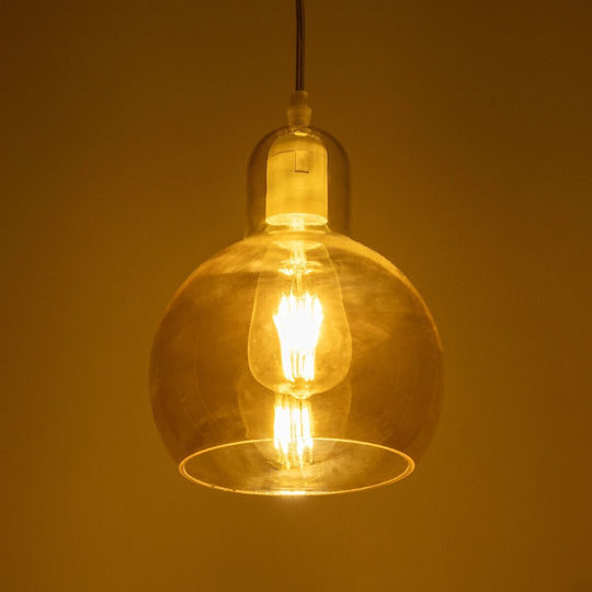 GloboStar Lucrezia Pendant Light Honey with Socket E27 18x18x24cm