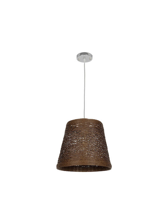 GloboStar Playroom Pendant Light Brown with Socket E27 30x30x30cm