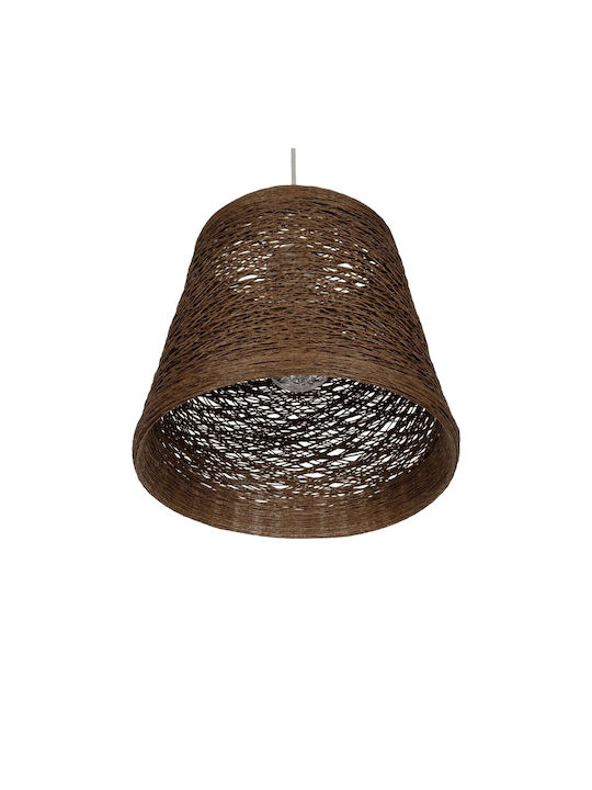 GloboStar Playroom Pendant Light Brown with Socket E27 30x30x30cm