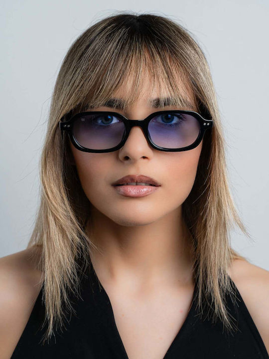 Red Raven Connor Unisex Sunglasses with Black Frame and Light Blue Lens rd-000018-LIGHTBLUE-52658658476366