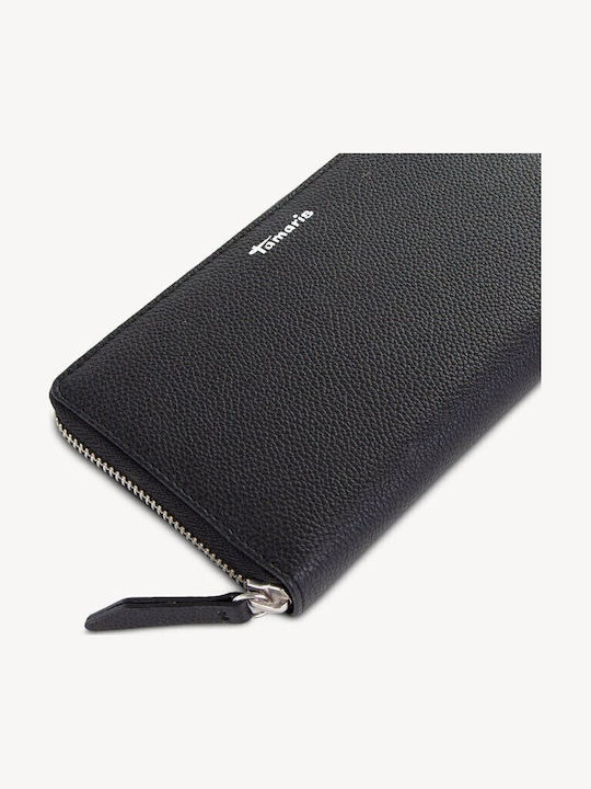 Large Leather Women's Wallet Classic Black